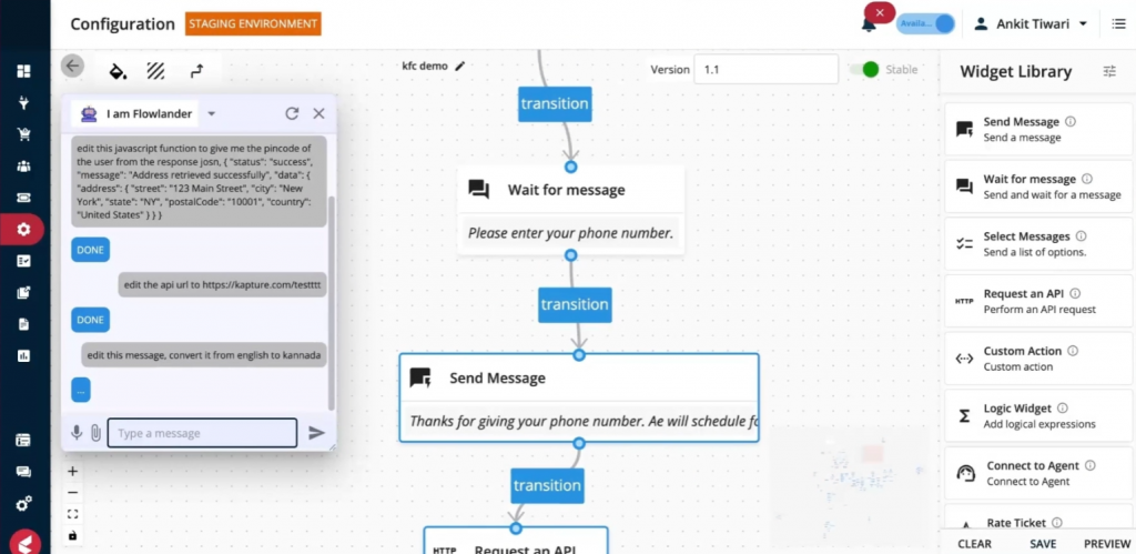 Smart flow builder